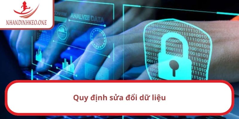 Quy định sửa đổi dữ liệu